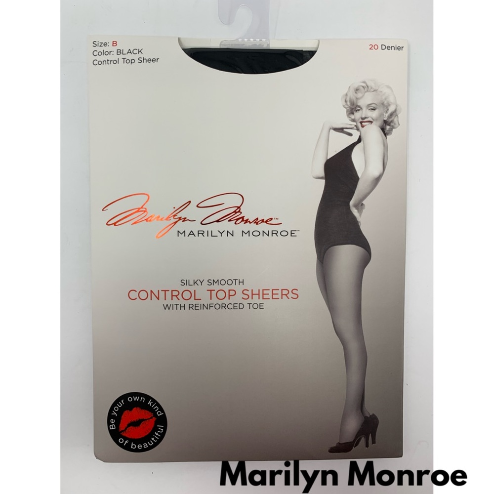 Marilyn Monroe Control Top Sheers Black Pantyhose